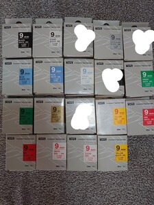 PRO用 互換テープ テプラ 9㎜幅 2個セット