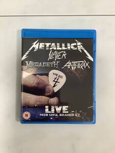 ケース新品! THE BIG4 METALLICA SLAYER MEGADETH ANTHRAX「LIVE FROM SOPHIA,BULGARIA」 メタリカ スレイヤー メガデス アンスラックス