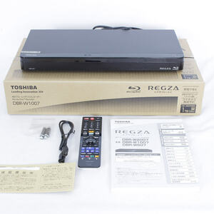 【美品】東芝 REGZAブルーレイ DBR-W1007 ブルーレイディスクレコーダー HDD1TB ダブルチューナー レグザ 本体