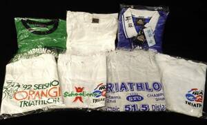 貴重！ 1990〜2000年代 トライアスロン 記念Tシャツ 未使用品 7枚セット 大会公式Tシャツ IRONMAN(ハワイ コナ),日本各地の大会 HNO