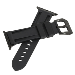 Apple watch band belt Raver strap black black series 1/2/3/4/5/6/SE/7 all series correspondence [38mm40mm41mm] rubber belt 