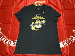 中古美品　made in USA USMC/NIKE DRI-FIT Tシャツ　XL BLACK