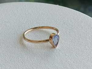  new goods K10 Gold tanzanite ring 