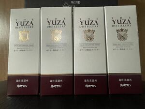 【限定5,000本】遊佐蒸溜所 YUZA 朝日町ワイン樽熟成ウイスキー　　４本セット