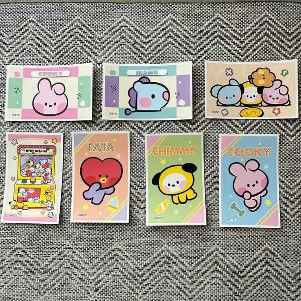 BT21 minini デコステッカー　７枚セット