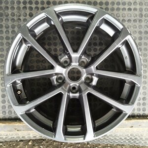 管理番号：Ｗ7-151【1本のみ】【18×8.5J 5x114.3 ET+55 ハブ56】スバル 純正 WRX S4 GT-S等・直接引取可能