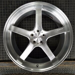 管理番号：W7-148【1本のみ】【21×9.5J 5x112 ET+35 ハブ73】BS製・PRODRIVE GC-05N AUDI等・直接引取可