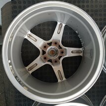 管理番号：W8-4【4本価額】【17x8J 5x114.3 ET+30 ハブ73】YOKOHAMA KREUZER・スカイラインシルビア等・直接引取可能_画像7