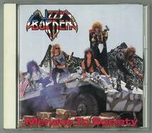 LIZZY BORDEN ／ メナース・トゥ・ソサエティ　国内ＣＤ　　検キー kiss alice cooper w.a.s.p guns n' roses motley crue ratt_画像1