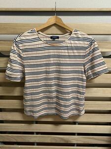 美品　BURBERRY LONDON バーバリー　半袖Tシャツ ベージュ　2サイズ