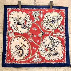 29146 Vintage 50s bandana Western rare rare 