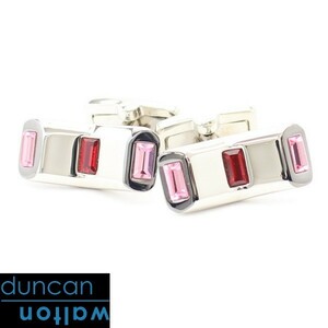 Duncan Walton Luxury Ryle Swarovski pink red cuffs cuffs mania men's brand present cuffs mania 