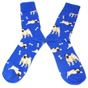  socks men's socks Pug dog animal fashion miscellaneous goods stylish men's suit present cuffs mania 