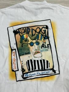 激レア スペシャル 90’s Ralph Steadman Flying Dog Road Dog Ale Signed Print Tシャツ vintage ビンテージ supreme ラルフ ステッドマン
