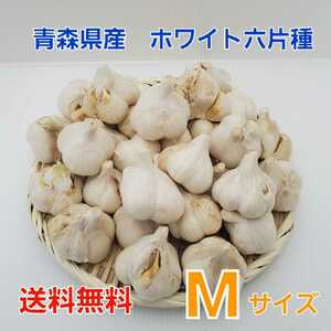 令和4年度　青森県産　Mサイズ　1kg　にんにく　ホワイト六片種