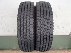 L11070-ヨコハマ SY01 205/80R17.5 120/118L 中古 7分山 2本セット スタッドレスタイヤ