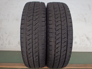 L14029-ブリヂストン W979 185/65R15 101/99L 中古 8分山 2本セット スタッドレスタイヤ 2019年製