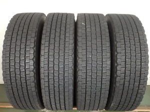 L15052-ダンロップ SP081 245/80R17.5 133/131J 中古 4本セット スタッドレスタイヤ 2020年製