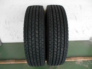 L12157-ヨコハマ iG91 205/80R17.5 120/118L 12PR 中古 7分山 2本セット スタッドレスタイヤ 2015年製