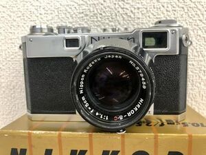 仙8　【１円スタート】Nikon S2 ボディ 日本光学 東京 /NIKKOR-S.C 1：1.4　ｆ＝5ｃｍ　レンズ レンジファインダー フィルムカメラ
