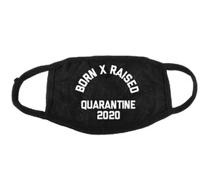 BornxRaised (ボーンアンドレイズド) マスク 布マスク フェイスマスク QUAR 2020 FACE MASK BLACK