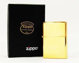  free shipping Zippo -#270CC 1937 reprint brass Flat top & gift box set ( oil + flint +BOX)
