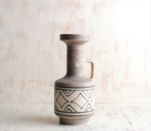 西ドイツ製 ヴィンテージ U Keramik 陶器の花瓶 Fat lava 花器 一輪挿し ミッドセンチュリー期 フラワーベース アンティーク_it2657