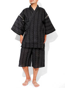 [ new goods ] 3L C pattern jinbei men's large size ... weave peace pattern top and bottom .... setup plain stripe 