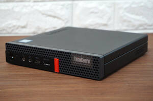 Lenovo ThinkCentre M720q 10T8-S9AW00《第8世代 Core i5-8400T 1.70GHz / 8GB / SSD 256GB / Windows 10 PC デスクトップ パソコン [14378