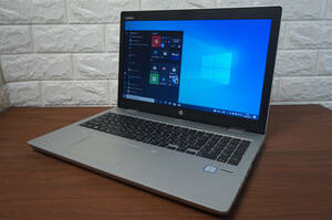 HP ProBook 650 G4《第7世代 Core i5-7200U 2.50GHz / 16GB / SSD 256GB / カメラ / Wi-Fi / Windows 10 》15型 ノート PCパソコン [14404]