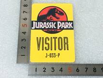 ☆ アメリカ 人気 恐竜SF系 映画 ドラマ グッズ ジュラシックパーク JURASSIC PARK VISITOR ビジター IDカード J-033-P ☆_画像6