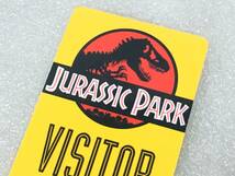 ☆ アメリカ 人気 恐竜SF系 映画 ドラマ グッズ ジュラシックパーク JURASSIC PARK VISITOR ビジター IDカード J-033-P ☆_画像2