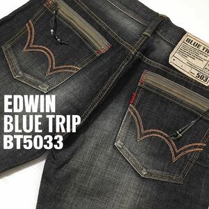 ★☆W32inch-81.28cm☆★EDWIN BLUE TRIP BT5033★☆アクセデニム！☆★