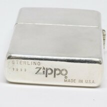 Zippo ジッポ 純銀 スターリングシルバー 1993 オイルライター （質屋 藤千商店）_画像6
