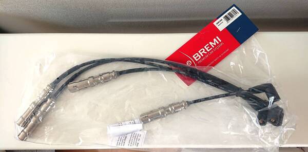 プラグコードセット VW Newbeetle/Golf4/Audi A3(8P)など*1.6L NAエンジン用*BREMI製*06A905409P相当・純正同等品質【新品】