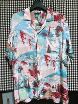 ヴィンテージ アロハシャツ XL 珍品 DAX 車柄 アメ車 ALOHA SHIRT VINTAGE 柄シャツ 半袖 総柄 古着 男物 男性用 メンズ_画像2