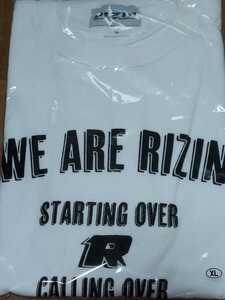 新品未使用Tシャツ　XLサイズ　rizin We Are RIZIN