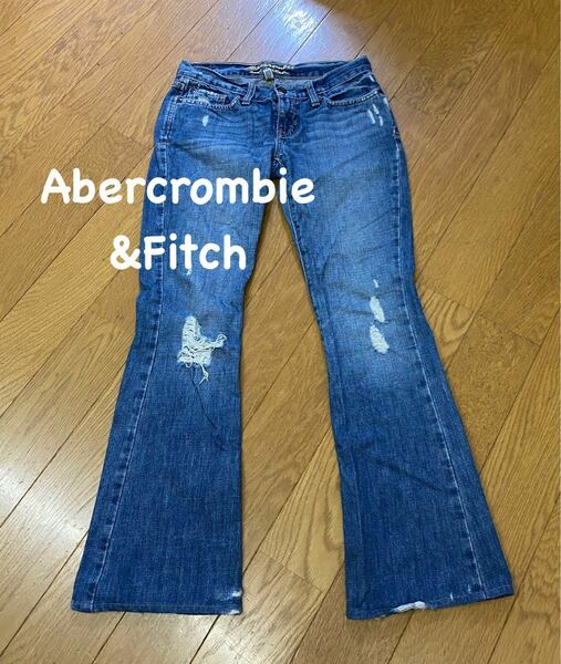 Abercrombie&Fitch ジーンズ レディースフレア ダメージ