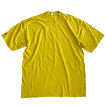 LOS ANGELES APPAREL ロサンゼルスアパレル 6.5oz Garment Dye　Tシャツ スペクトライエロー Lサイズ　 CREW S/S TEE MADE IN USA_画像1