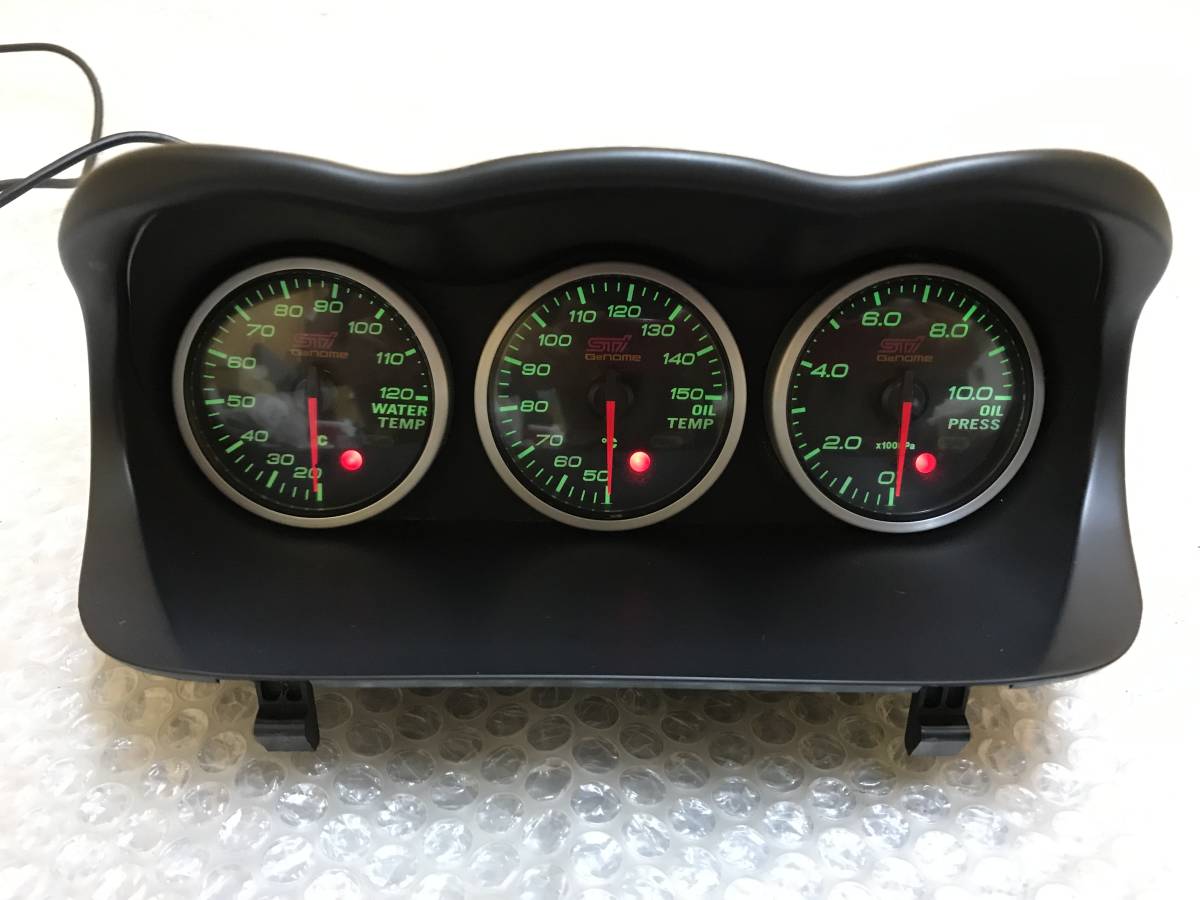 ☆絶版品☆ SUBARU スバル GDB インプレッサ STI 3連 メーター 60Φ