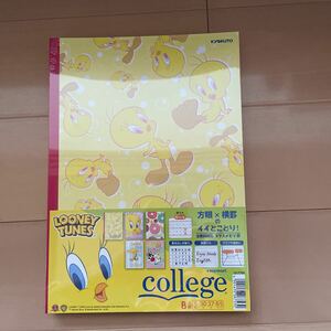 送料無料　LOONY TUNES 大学ノート5冊セット　方眼×横罫　プラスメモリ　B罫　送料込み