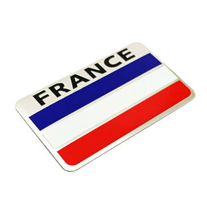 フランス プレート エンブレム ステッカー カスタム ラベル ドレスアップ カー用品 国旗 Cタイプ 送料無料