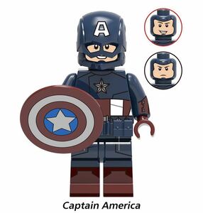 キャプテンアメリカ　1体 マーベル アベンジャーズ　ミニフィグ LEGO 互換 ミニフィギュア g