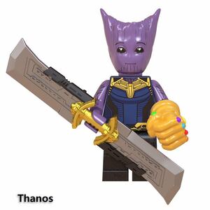 サノス xグルート 1体 マーベル　アベンジャーズ　ミニフィグ LEGO 互換 ミニフィギュア　d