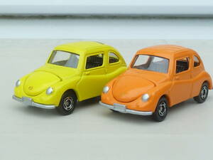 【希少 非売品】TOMICA トミカ スバル SUBARU 360 オレンジとイエローの２台セット 