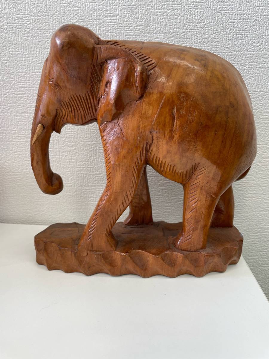 ヤフオク! -木彫りの象の置物(置物)の中古品・新品・未使用品一覧