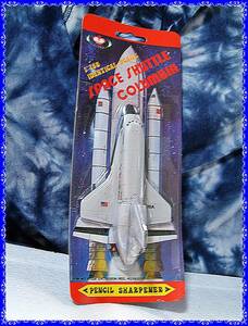 スペースシャトル　コロンビア　◆　廃盤　レトロ　　鉛筆削り　シャープナー　イギリス　デザイン　未開封　新品　１９８０年代　宇宙船