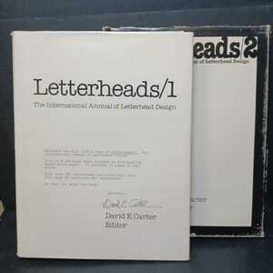 Letterheads1・2:The International Annual of Letterhead Design： 2冊　David Carter　カリグラフィ　グラフィックデザイン