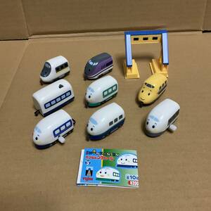 [ used ] Capsule Plarail [ Sanrio sin can sen part 3] all vehicle set ( extra goods attaching )YUJIN Eugene 