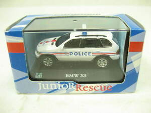 新品 Cararama カララマ JUNIOR RESCUE ジュニア レスキュー POLICE ポリス BMW X5 ミニカー パトカー 白 ホワイト 